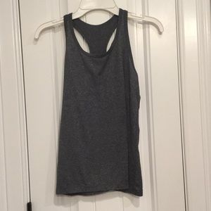 Light gray racer back tank top